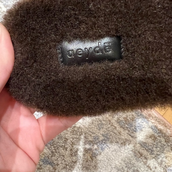 BNIB Aeyde Shearling Slides - Picture 6 of 6